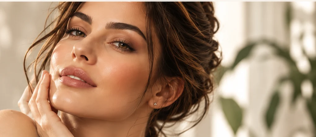 Retrato editorial de belleza usado como imagen provisional